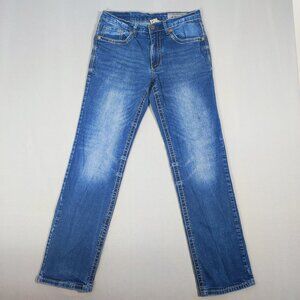 Faded Glory jeans men's size 30X32 (30.5) medium washed indigo blue straight leg
